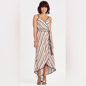 Evereve Moon Rover Striped Dress Size Medium